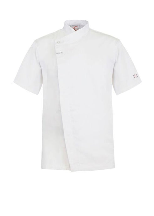 CHEFS TUNIC WITH CONCEALED FRONT - SHORT SLEEVE