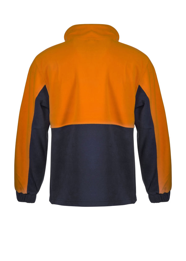 HI VIS TWO TONE HALF ZIP PULLOVER - POLAR FLEECE