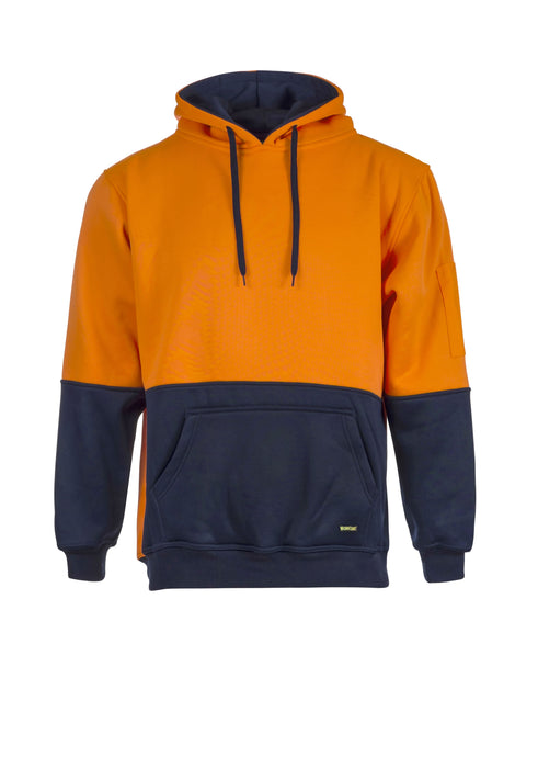 HI VIS TWO TONE HOODIE - BRUSHED BACK FLEECE