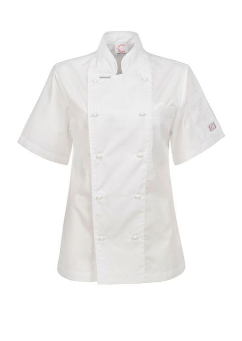 LADIES EXECUTIVE CHEFS LIGHTWEIGHT JACKET - SHORT SLEEVE